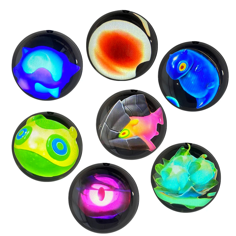 Customizable video glass ball lamp - spherical pixel display