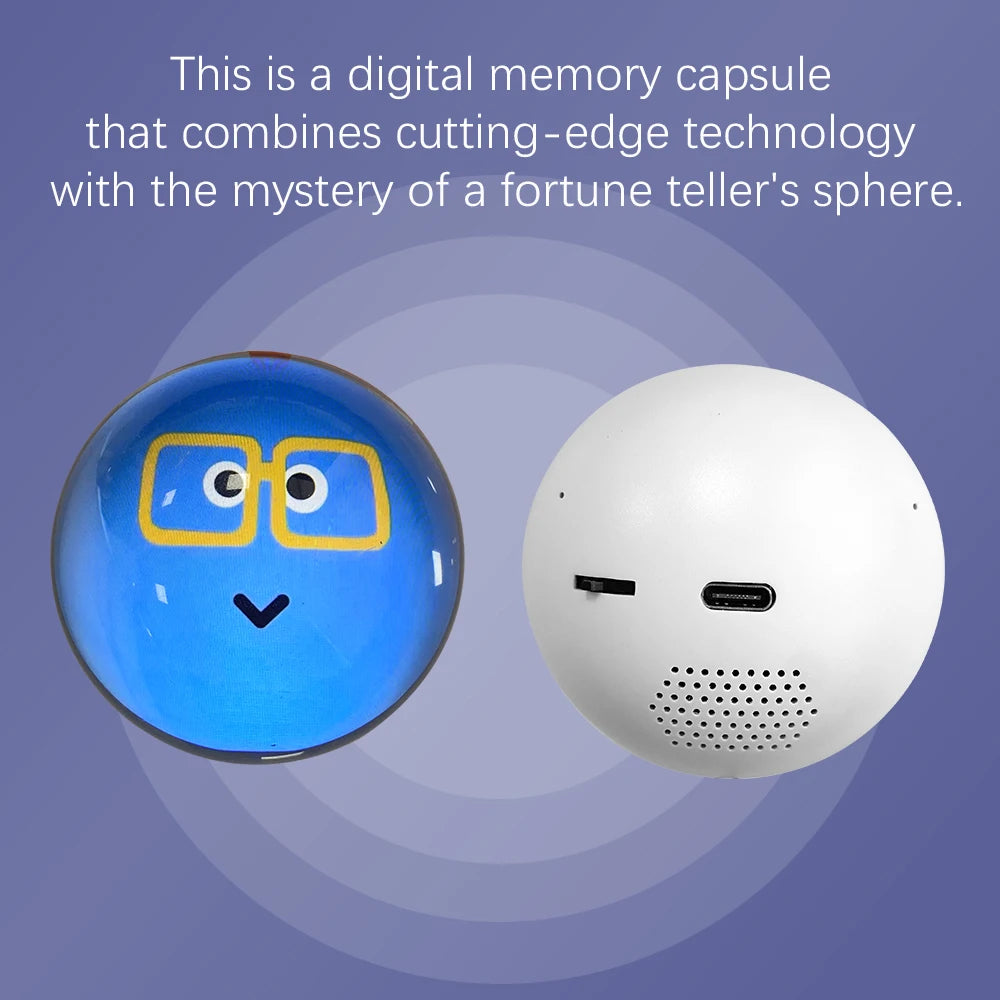 Customizable video glass ball lamp - spherical pixel display