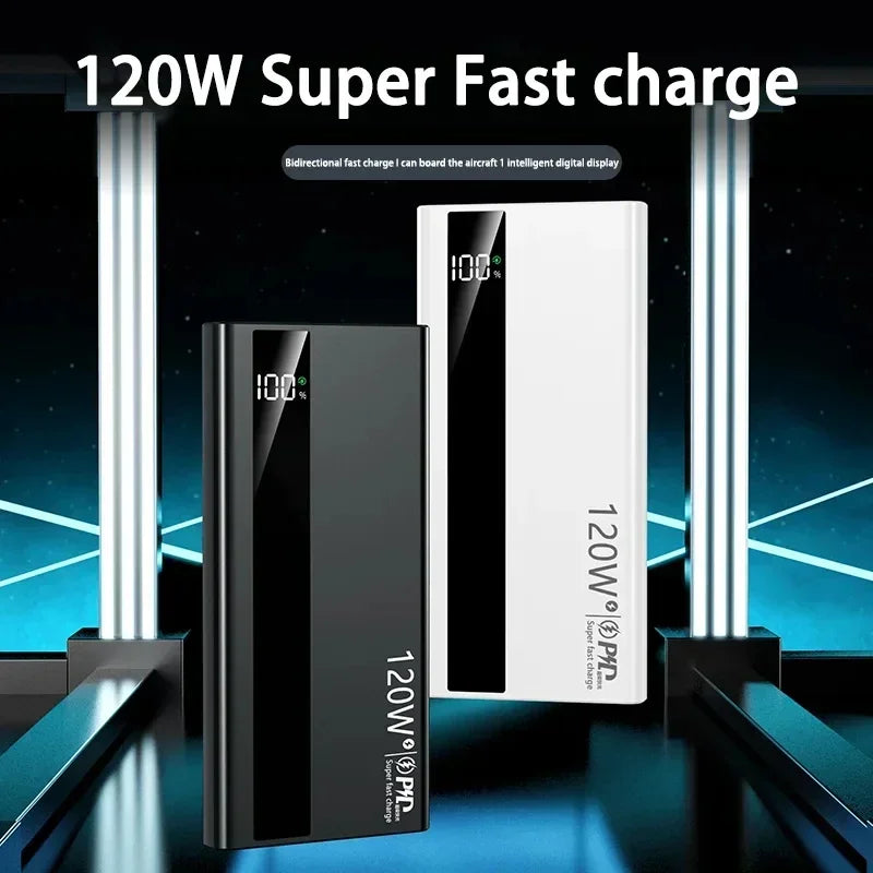 Xiaomi 120W 500000mAh High Capacity Power Bank Super Fast Charging Power Bank Portable Battery Charger For iPhone Huawei Samsung