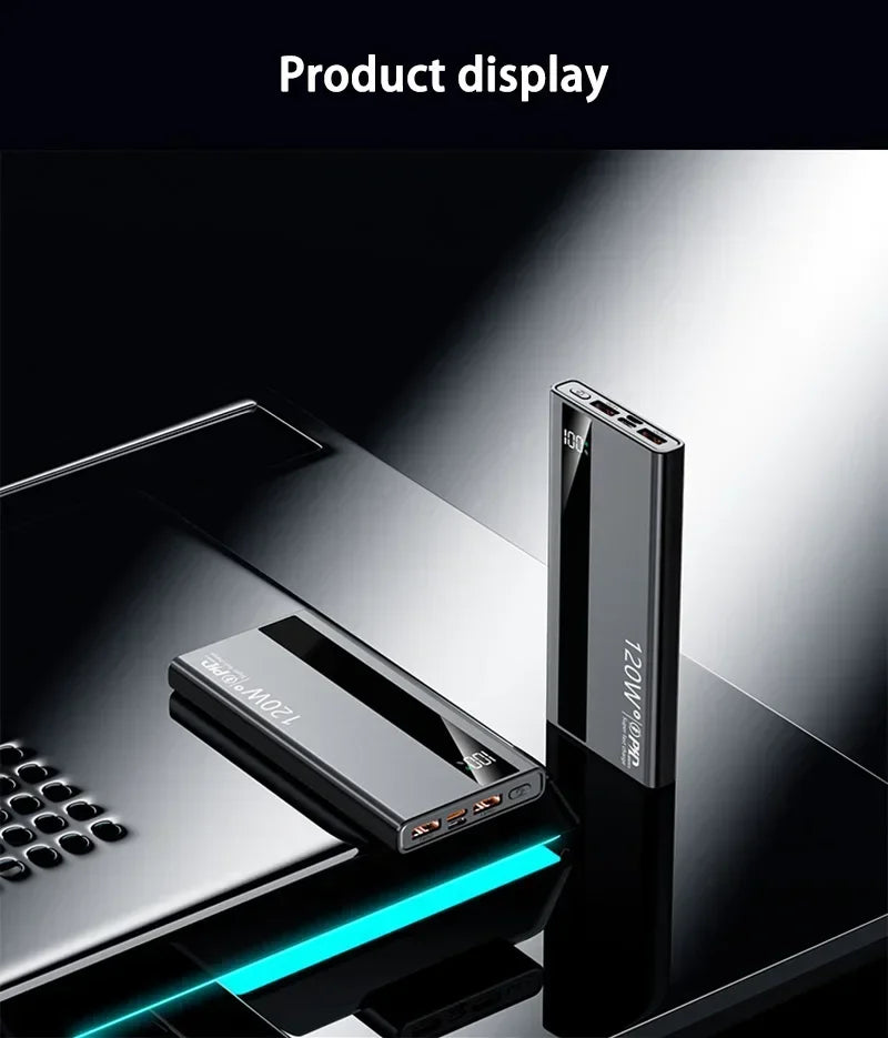 Xiaomi 120W 500000mAh High Capacity Power Bank Super Fast Charging Power Bank Portable Battery Charger For iPhone Huawei Samsung