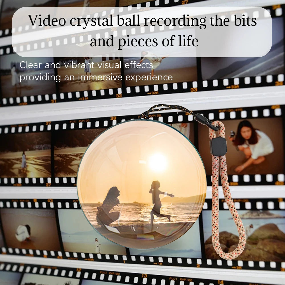 Customizable video glass ball lamp - spherical pixel display