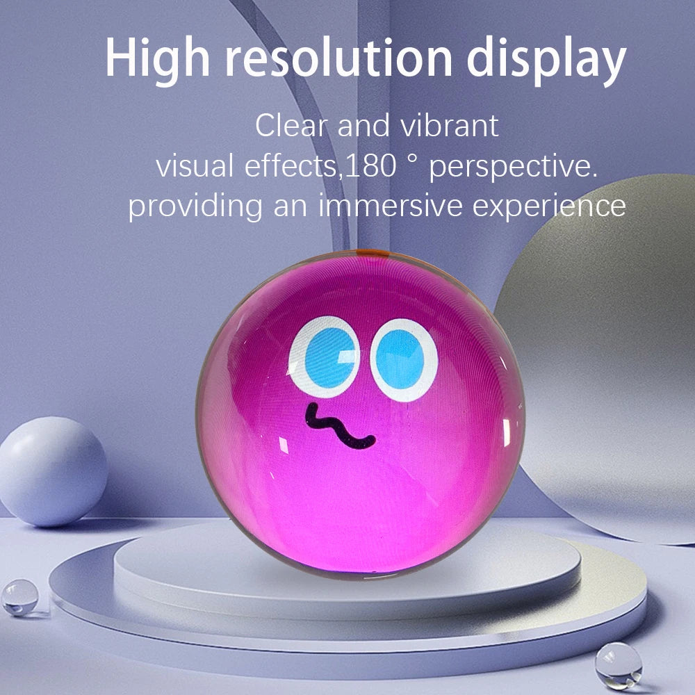 Customizable video glass ball lamp - spherical pixel display