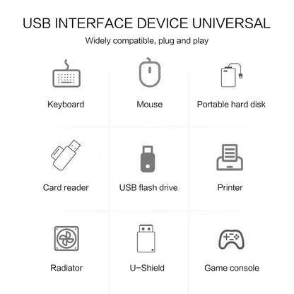 7-IN-2 USB3.0 HUB USB C HUB 5Gbps High Speed Transfer USB Splitter C- to-USB OTG Adapter for Macbook Pro Laptop Tablet Accessori
