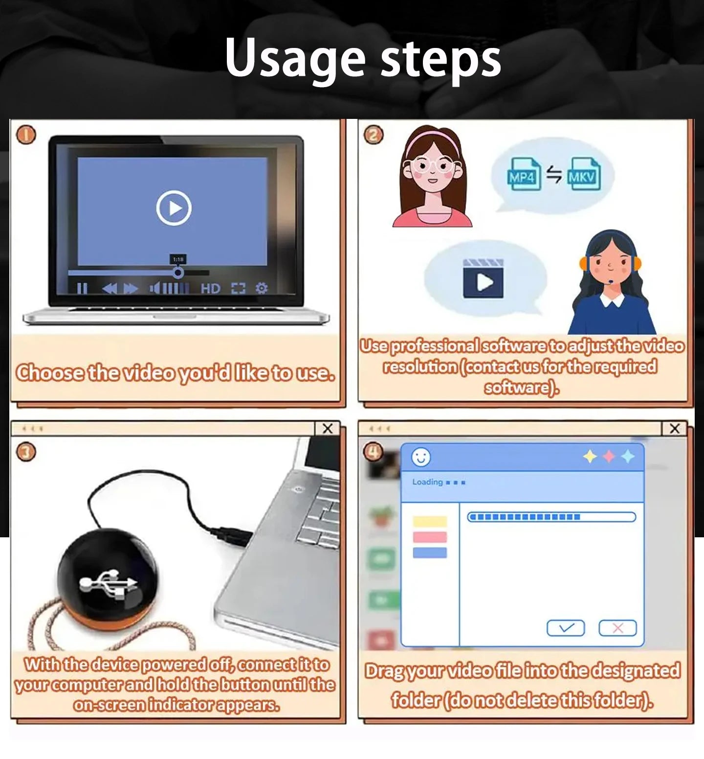 Customizable video glass ball lamp - spherical pixel display